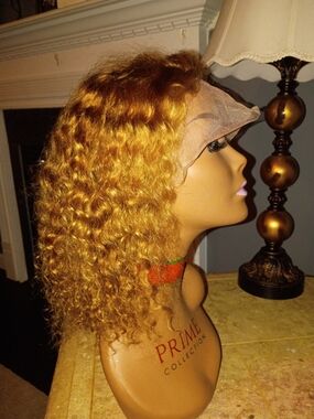 Pure Collection Honey Gold Curly Lace Front Wig